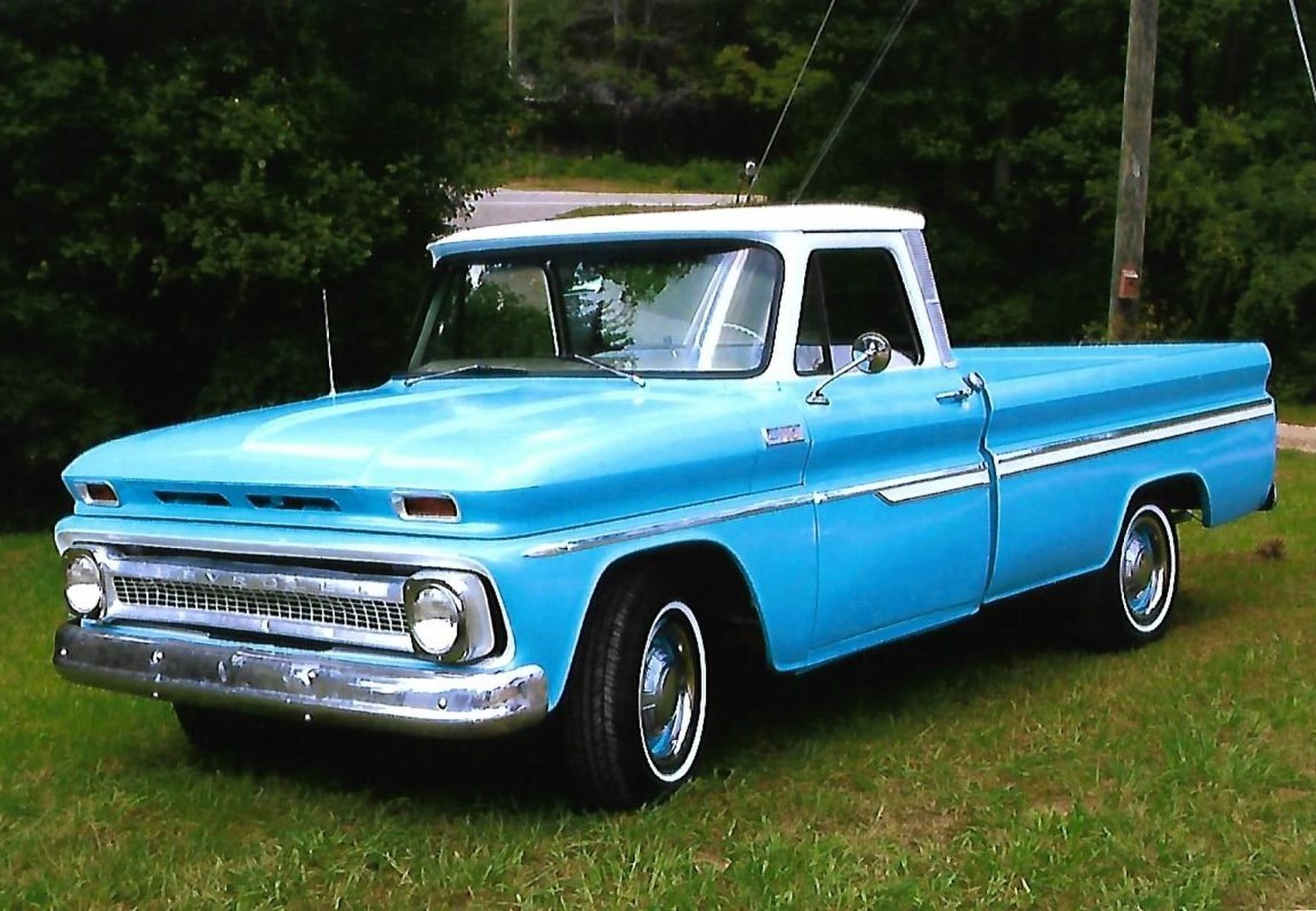 Restored pickup truck