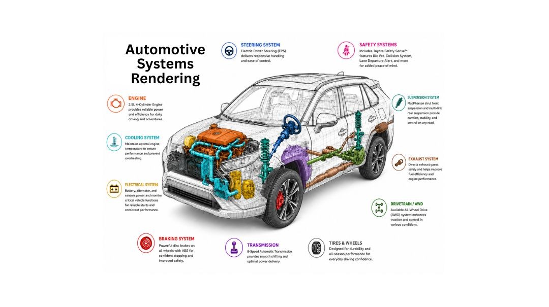 suv automotive systems rendering