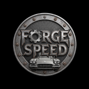 metal logo for Darell Johnston Forge Speed